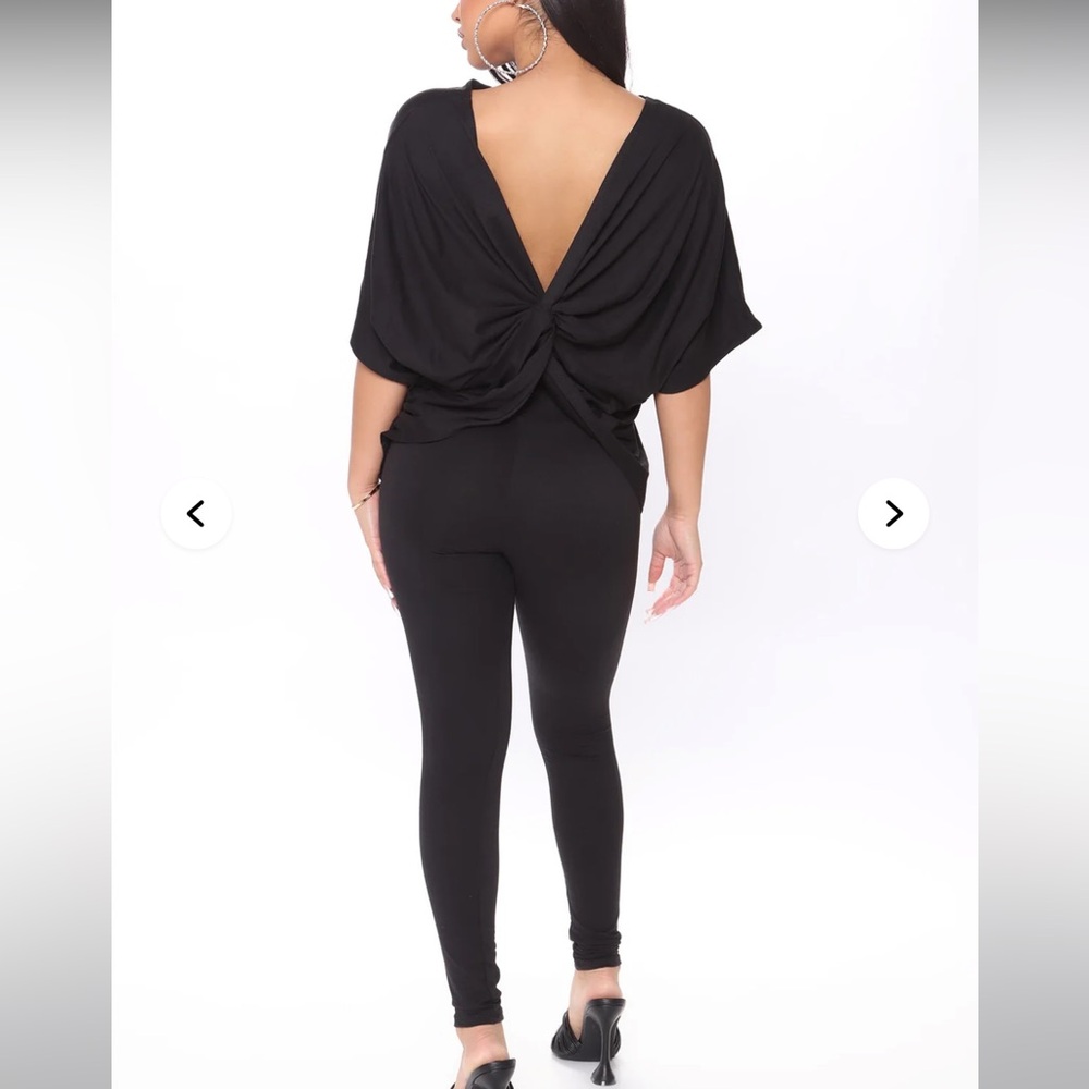 Fashion nova twist back legging set XL